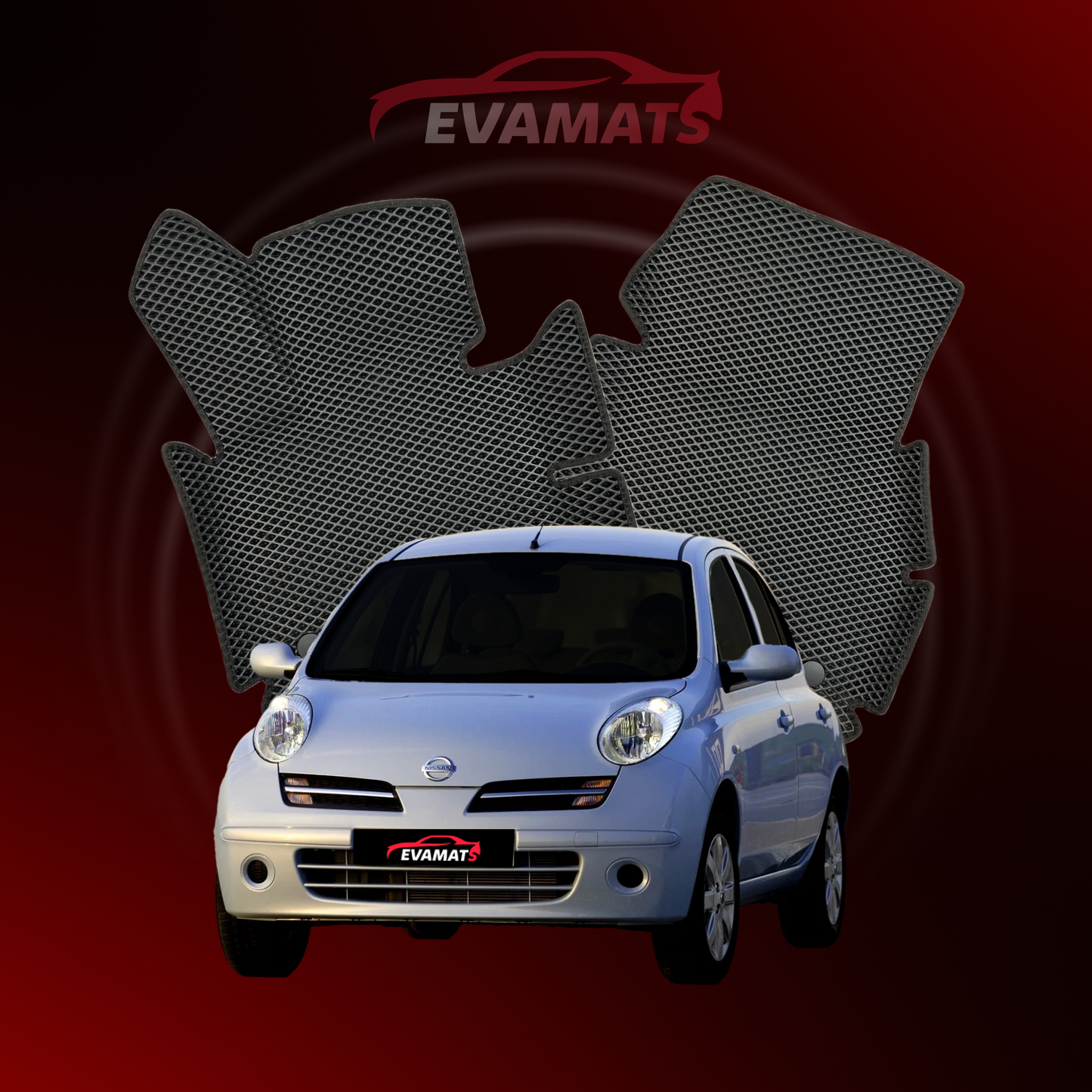 Car mats EVAMATS for Nissan Micra(K12) III gen 2002-2010 year HATCHBACK 5 door