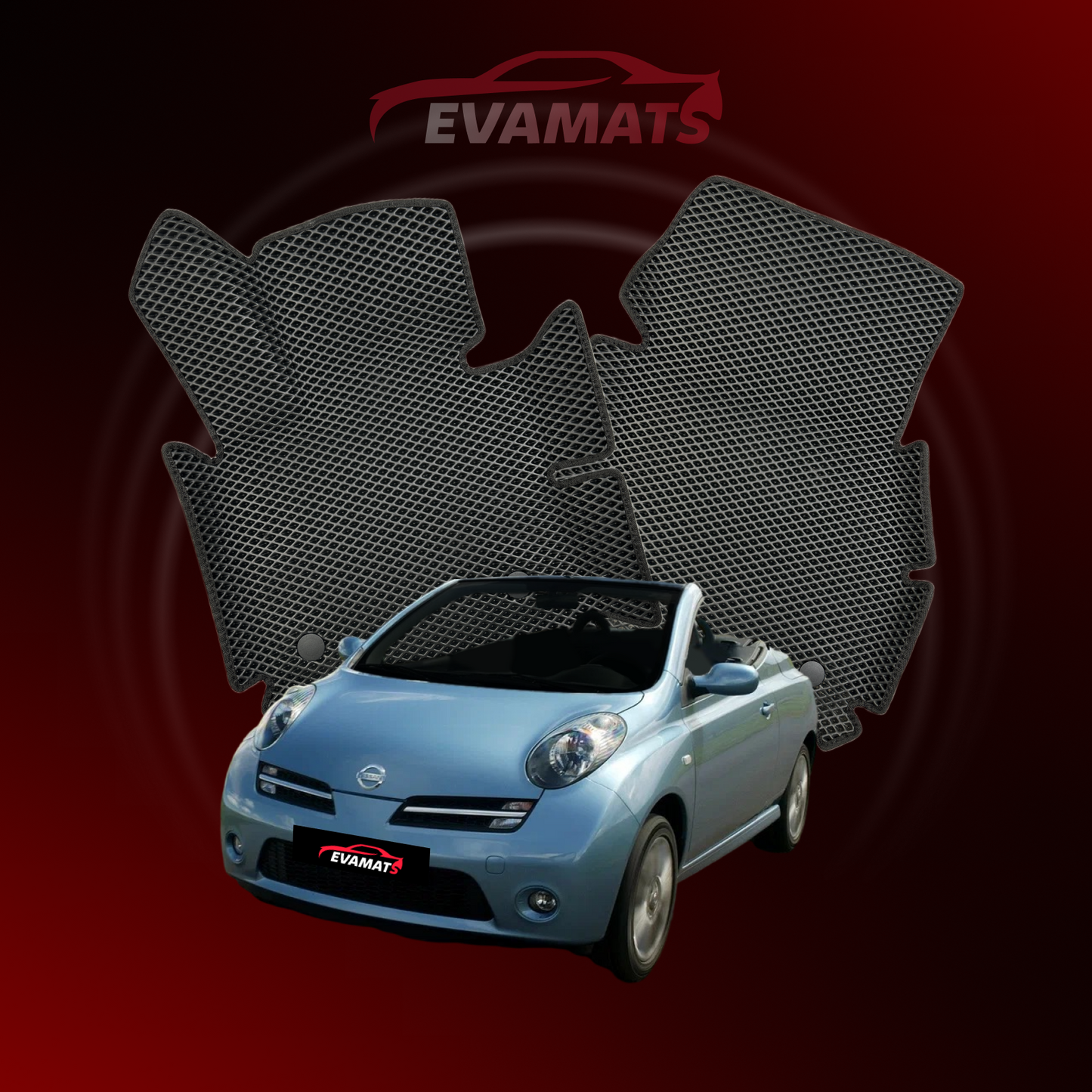 Car mats EVAMATS for Nissan Micra(K12) III gen 2002-2010 year CABRIO