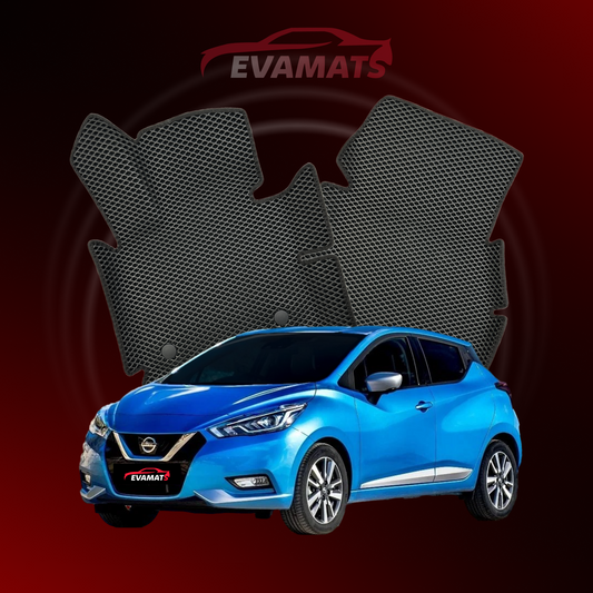 Alfombrillas de coche EVAMATS para Nissan Micra(K14) V gen 2016-2023 año HATCHBACK 5 puertas