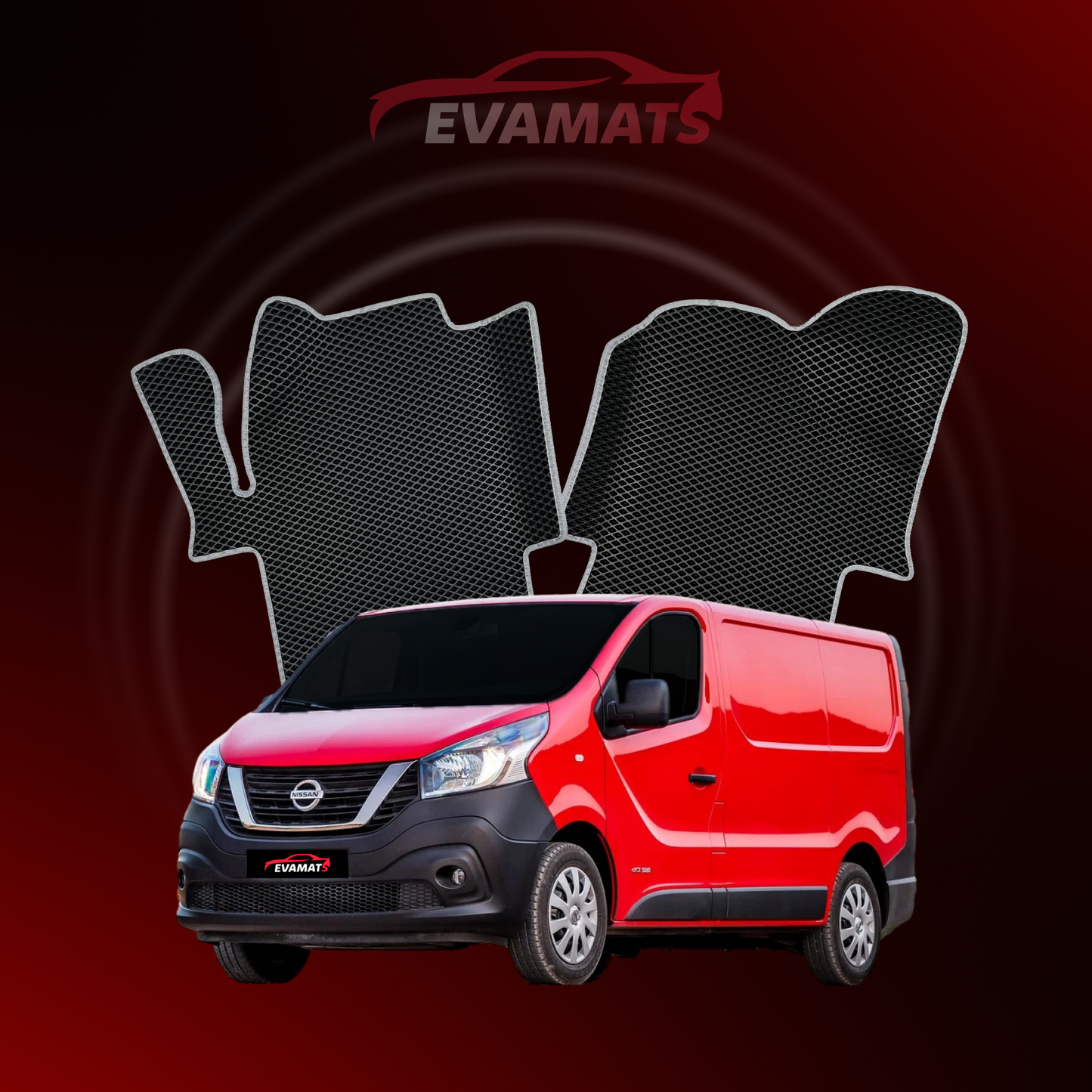 Autokoberce EVAMATS pre Nissan NV300 I gen 2016-2025 rok VAN