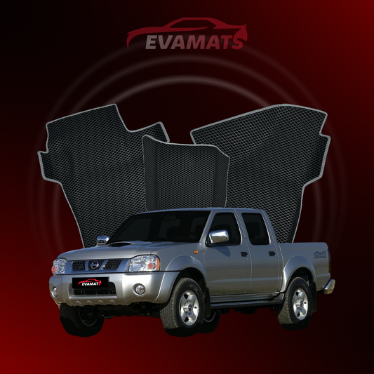 Car mats EVAMATS for Nissan Navara(D22)(Frontier) II gen 1998-2007 year PICK-UP double cabin