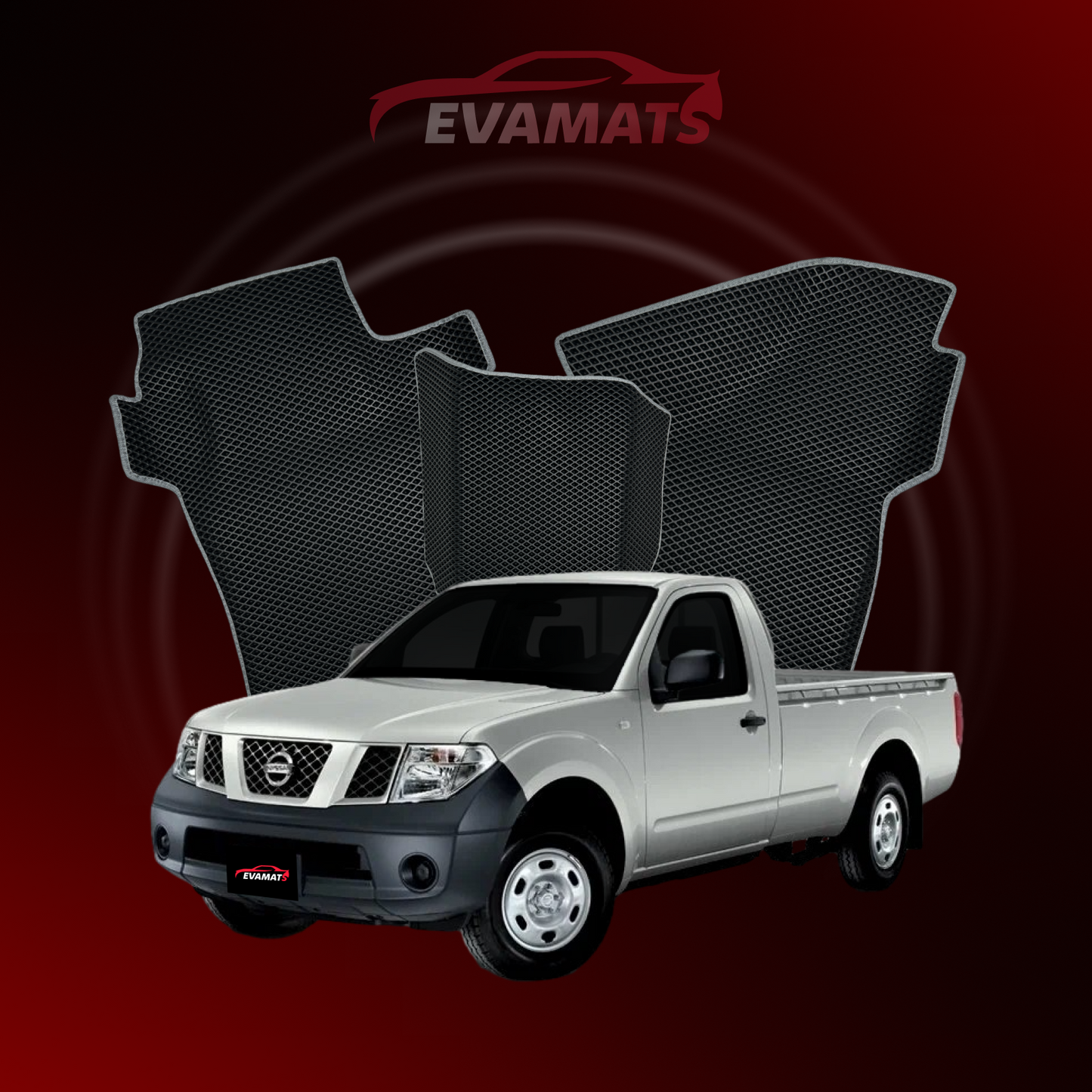 Car mats EVAMATS for Nissan Navara(D40)(Frontier) III gen 2004-2015 year PICK-UP single cabin