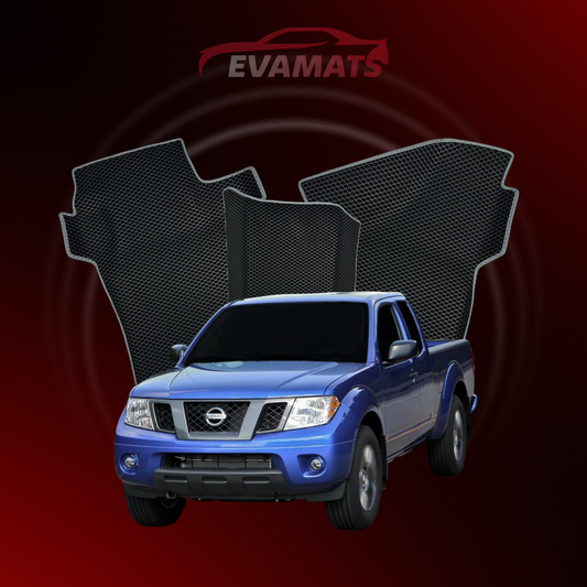 Car mats EVAMATS for Nissan Navara (D40)(Frontier) III gen 2004-2015 year PICK-UP one-and-half cabin