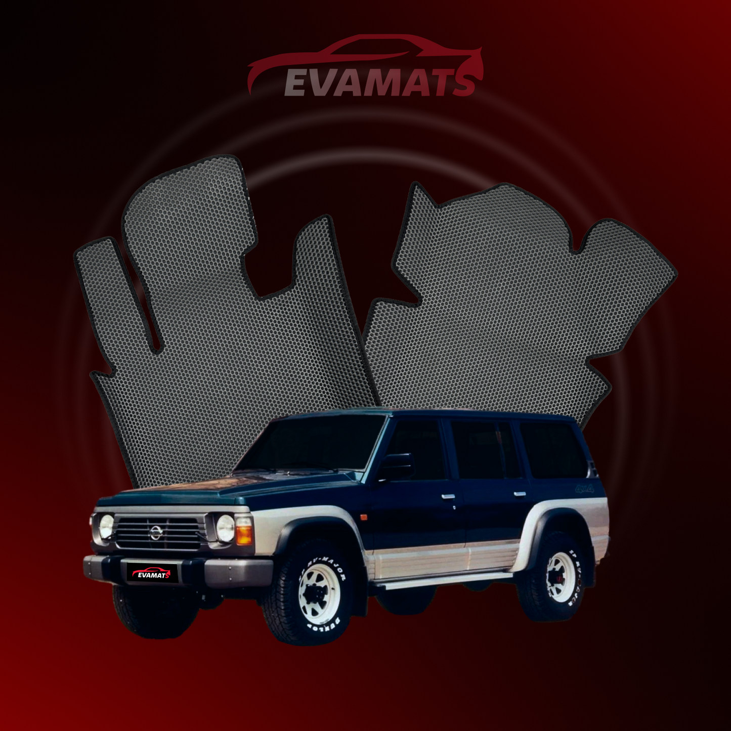 Car mats EVAMATS for Nissan Patrol(Y60) II gen 1987-1997 year SUV