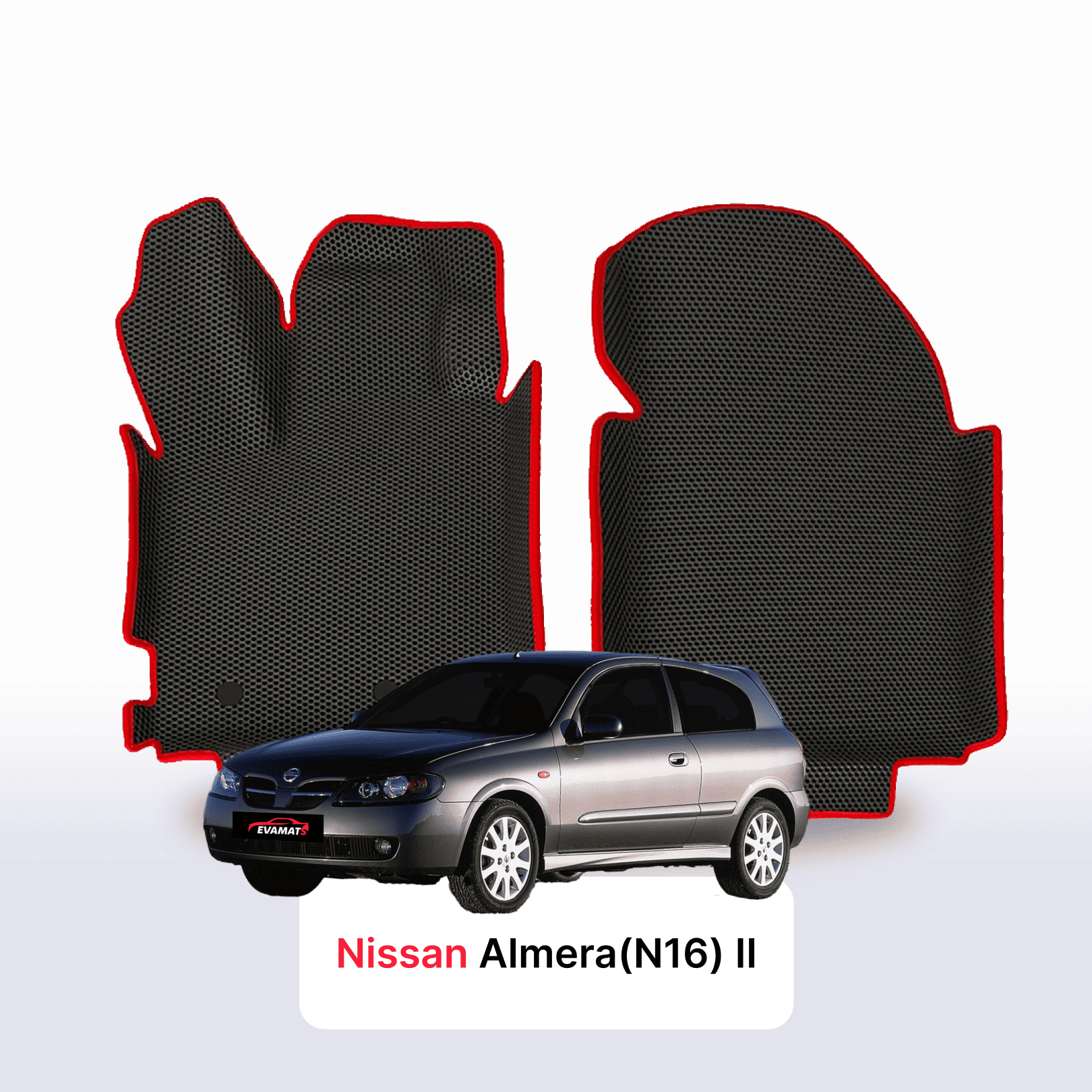 Car mats EVA for Nissan Almera(N16) II gen 2000-2008 year HATCHBACK 3 door