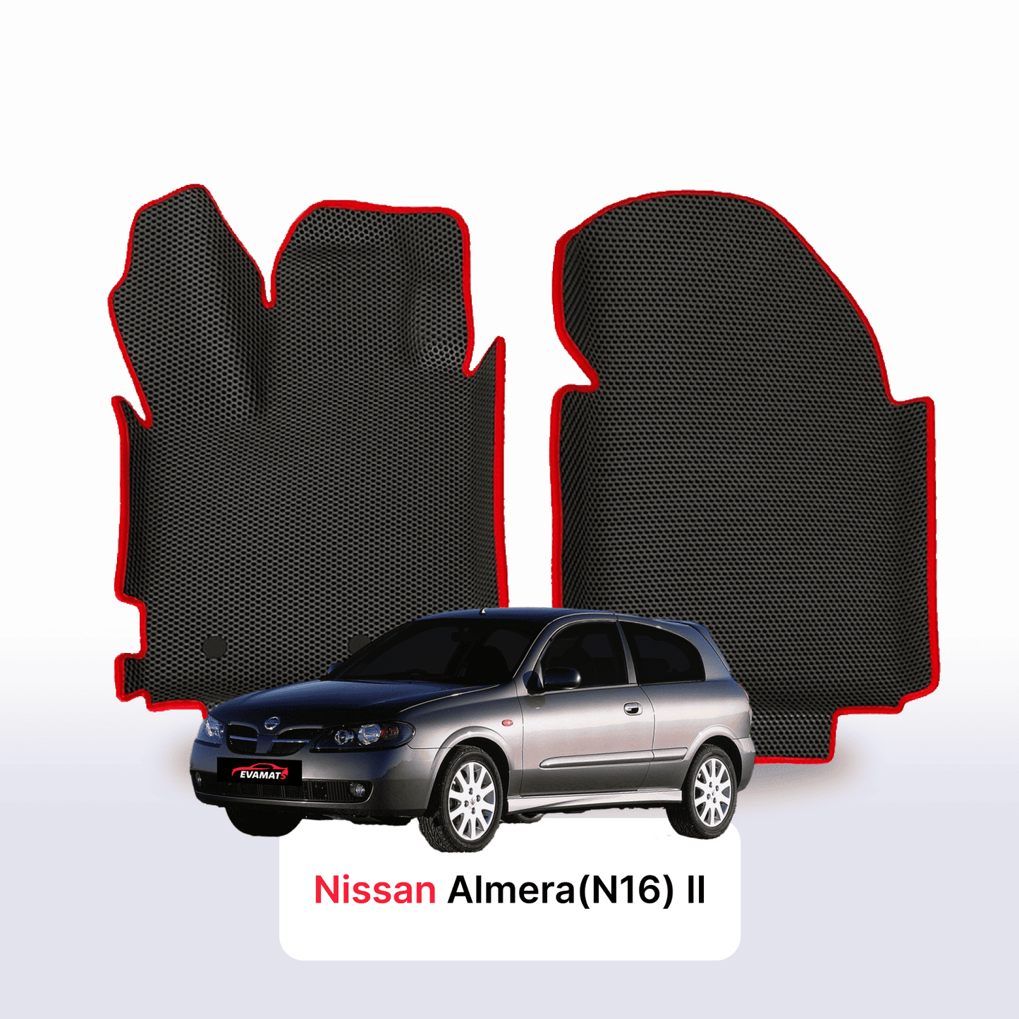 Car mats EVAMATS for Nissan Almera(N16) II gen 2000-2008 year HATCHBACK 3 door
