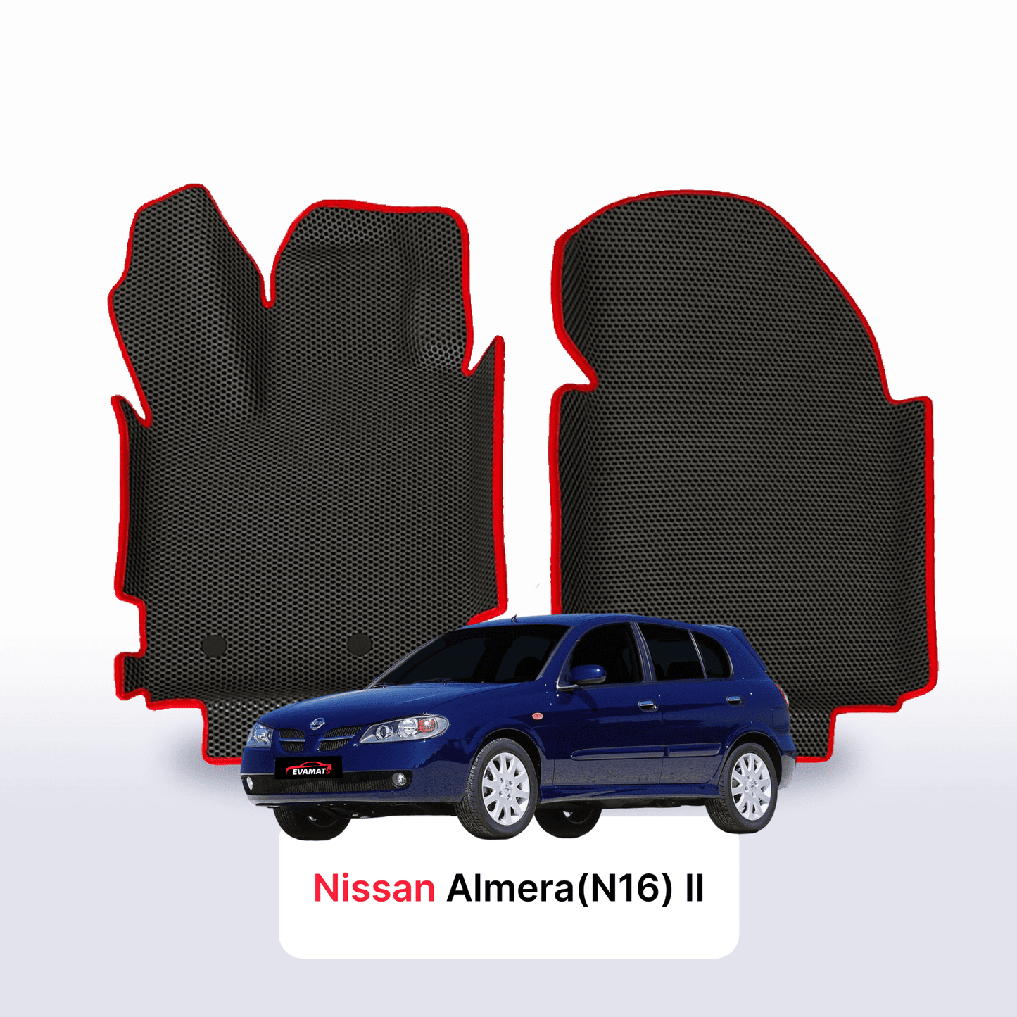Car mats EVAMATS for Nissan Almera(N16) II gen 2000-2008 year HATCHBACK 5 door