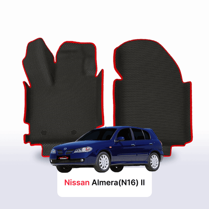 Car mats EVAMATS for Nissan Almera(N16) II gen 2000-2008 year HATCHBACK 5 door