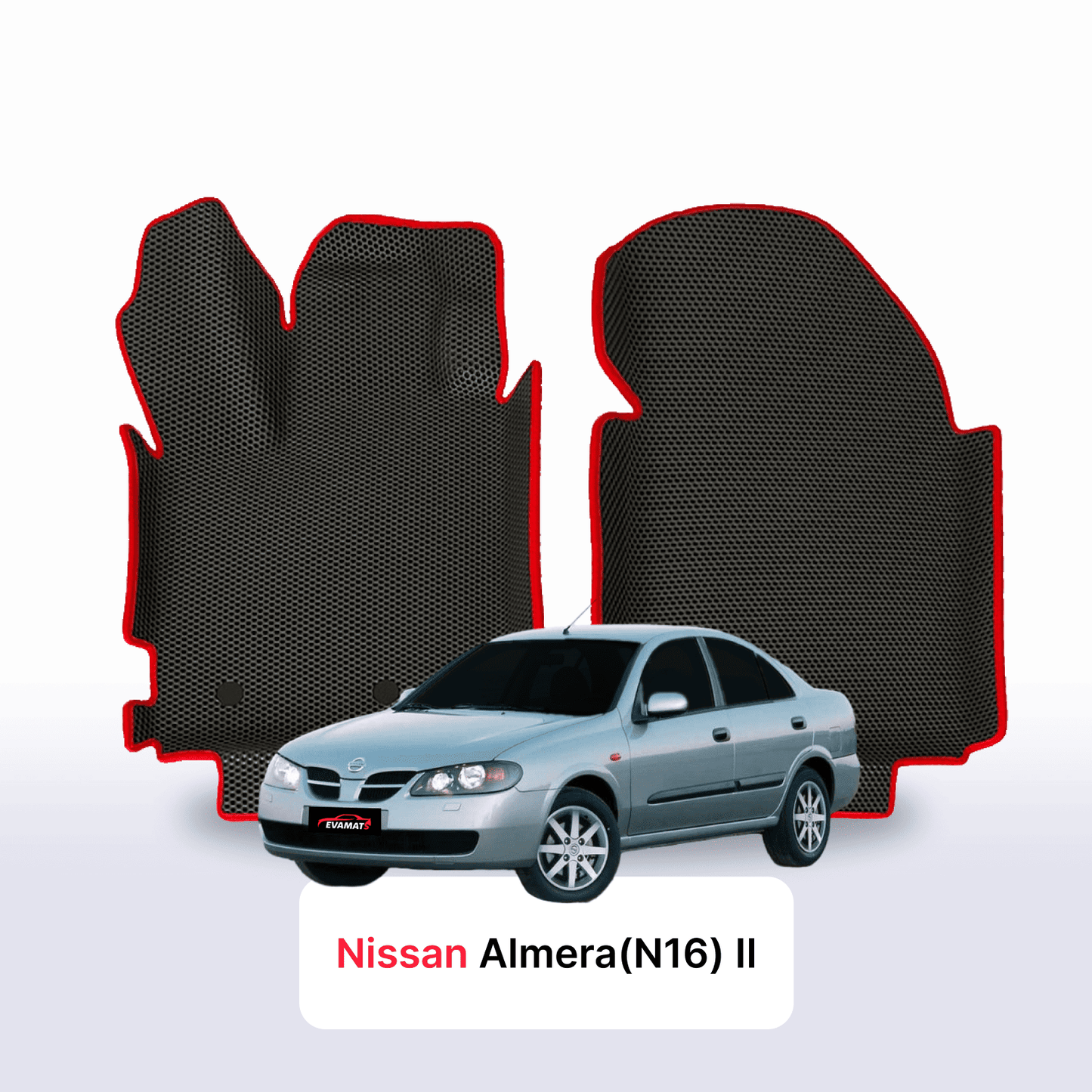 Car mats EVA for Nissan Almera(N16) II gen 2000-2008 year SEDAN