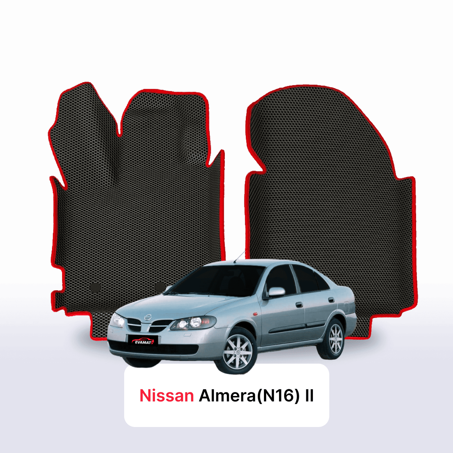 Car mats EVAMATS for Nissan Almera(N16) II gen 2000-2008 year SEDAN