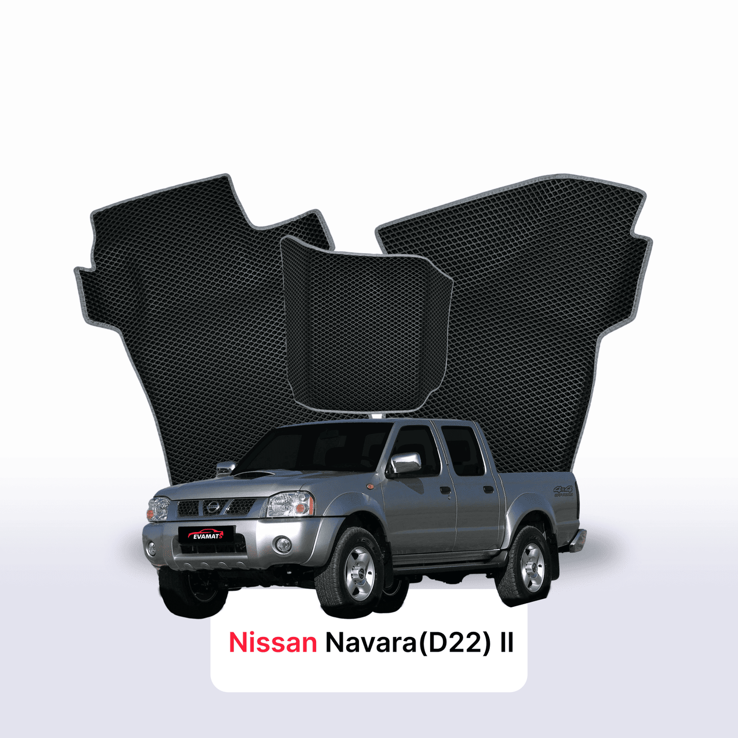 Car mats EVAMATS for Nissan Navara(D22)(Frontier) II gen 1998-2007 year PICK-UP double cabin