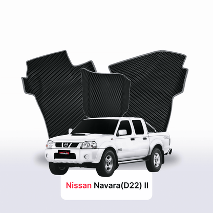 Car mats EVA for Nissan Navara(D22)(Frontier) II gen 1998-2007 year PICK-UP półtorej kabiny