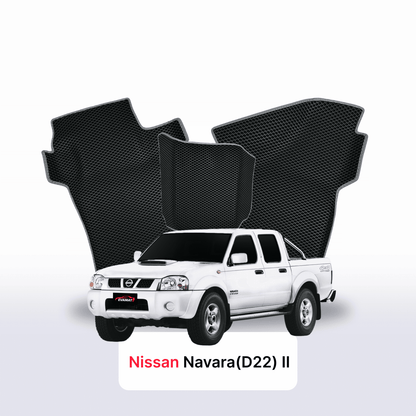 Car mats EVAMATS for Nissan Navara(D22)(Frontier) II gen 1998-2007 year PICK-UP one-and-half cabin