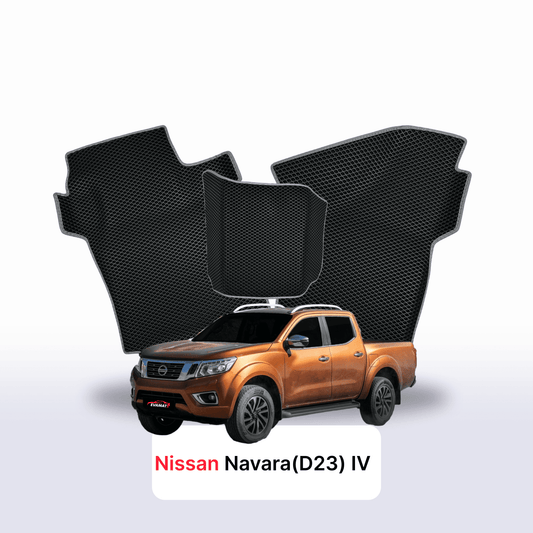 Car mats EVAMATS for Nissan Navara (D23)(Frontier) IV gen 2014-2026 year PICK-UP double cabin