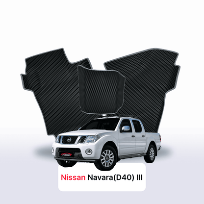 Car mats EVAMATS for Nissan Navara(D40)(Frontier) III gen 2004-2015 year PICK-UP double cabin