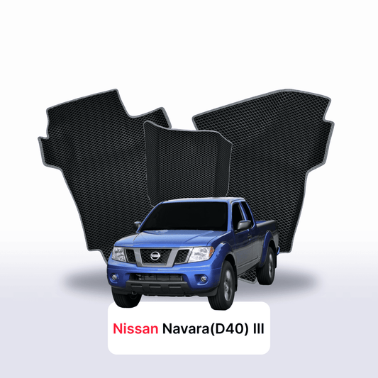 Car mats EVAMATS for Nissan Navara (D40)(Frontier) III gen 2004-2015 year PICK-UP półtorej kabiny