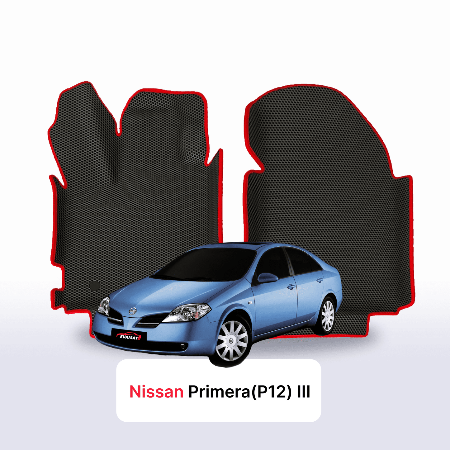 Car mats EVAMATS for Nissan Primera(P12) III gen 2001-2008 year SEDAN