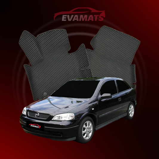 Tapis de voiture EVAMATS pour Opel Astra G 2 gen 1998-2009 année HATCHBACK 3 portes