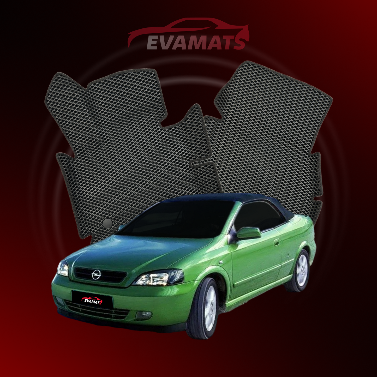 Autokoberce EVAMATS pro Opel Astra G 2 gen 1998-2009 rok výroby CABRIO