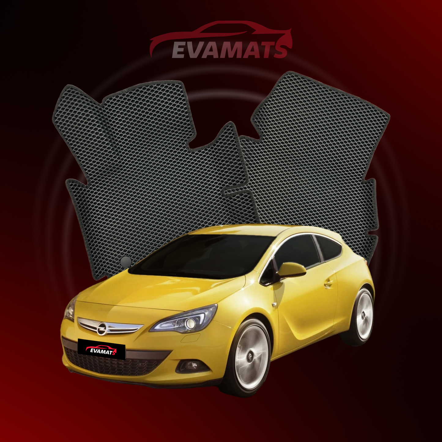 Car mats EVAMATS for Opel Astra J GTC 4 gen 2012-2018 year HATCHBACK 5 door