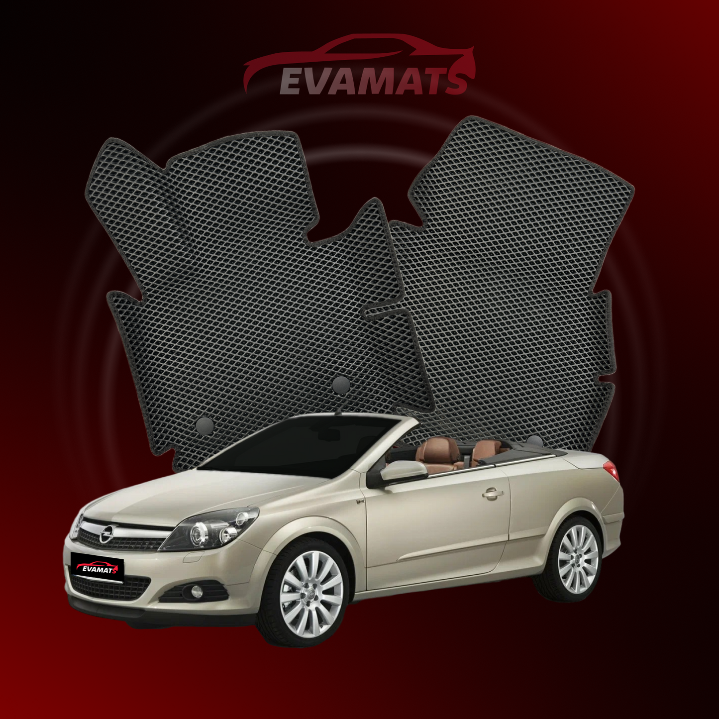 Fußmatten EVAMATS für Opel Astra H 3 Gen 2004-2014 Jahr CABRIO