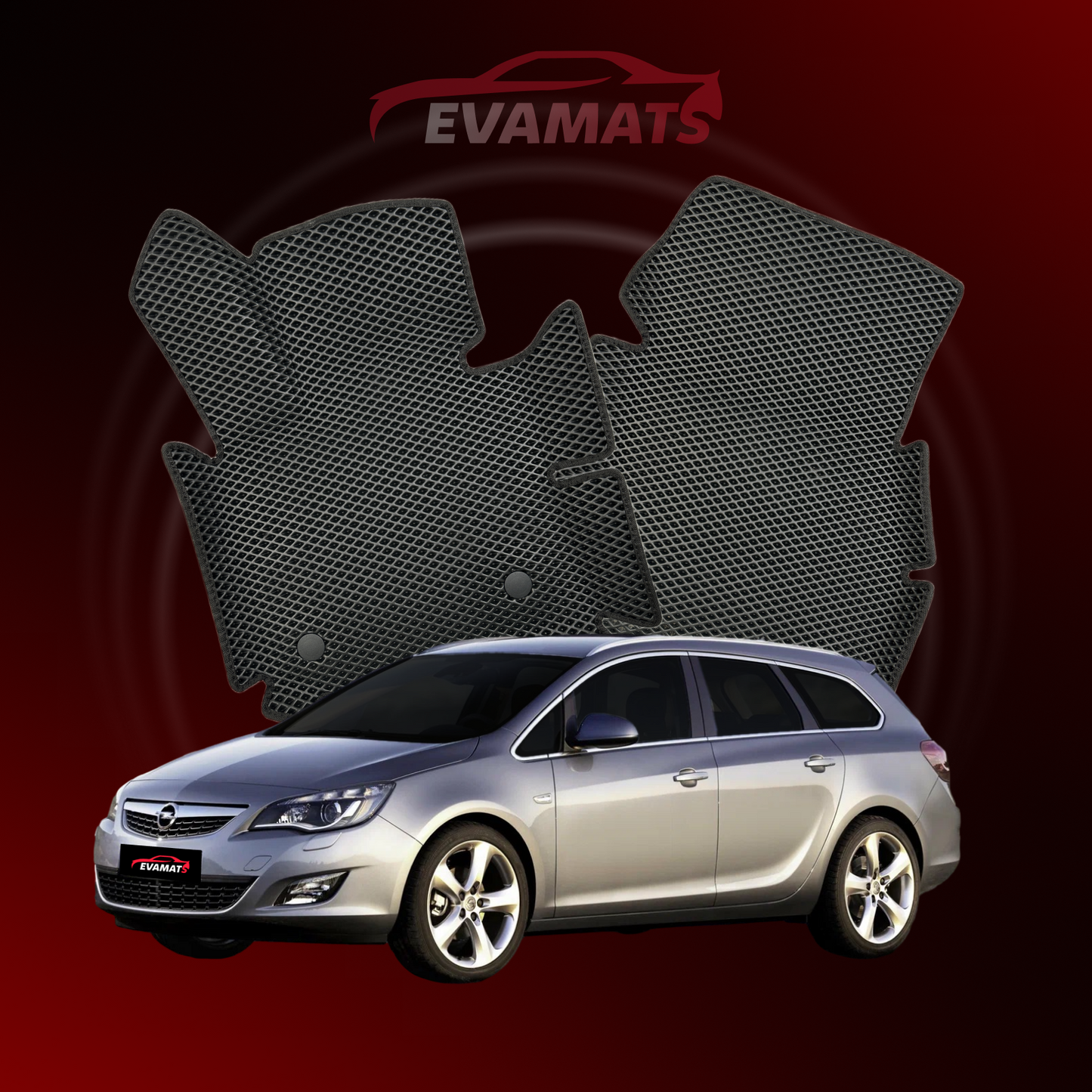 Alfombrillas de coche EVAMATS para Opel Astra J 4ª generación año 2009-2018 STATION WAGON