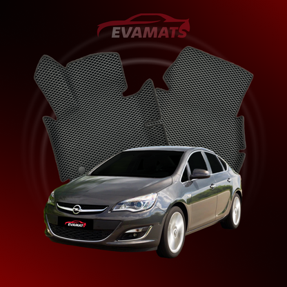 Tappetini per auto EVAMATS per Opel Astra J 4 gen 2009-2018 anno BERLINA