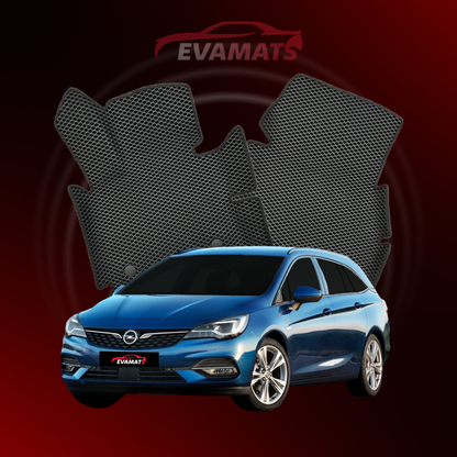 Tappetini per auto EVAMATS per Opel Astra K 5 generazione 2015-2021 anno STATION WAGON