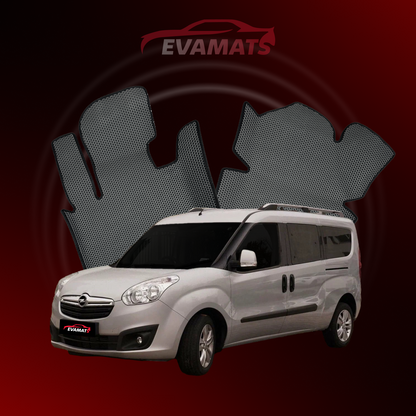 Tappetini per auto EVAMATS per Opel Combo D 3 gen 2011-2017 anno MINIVAN LWB