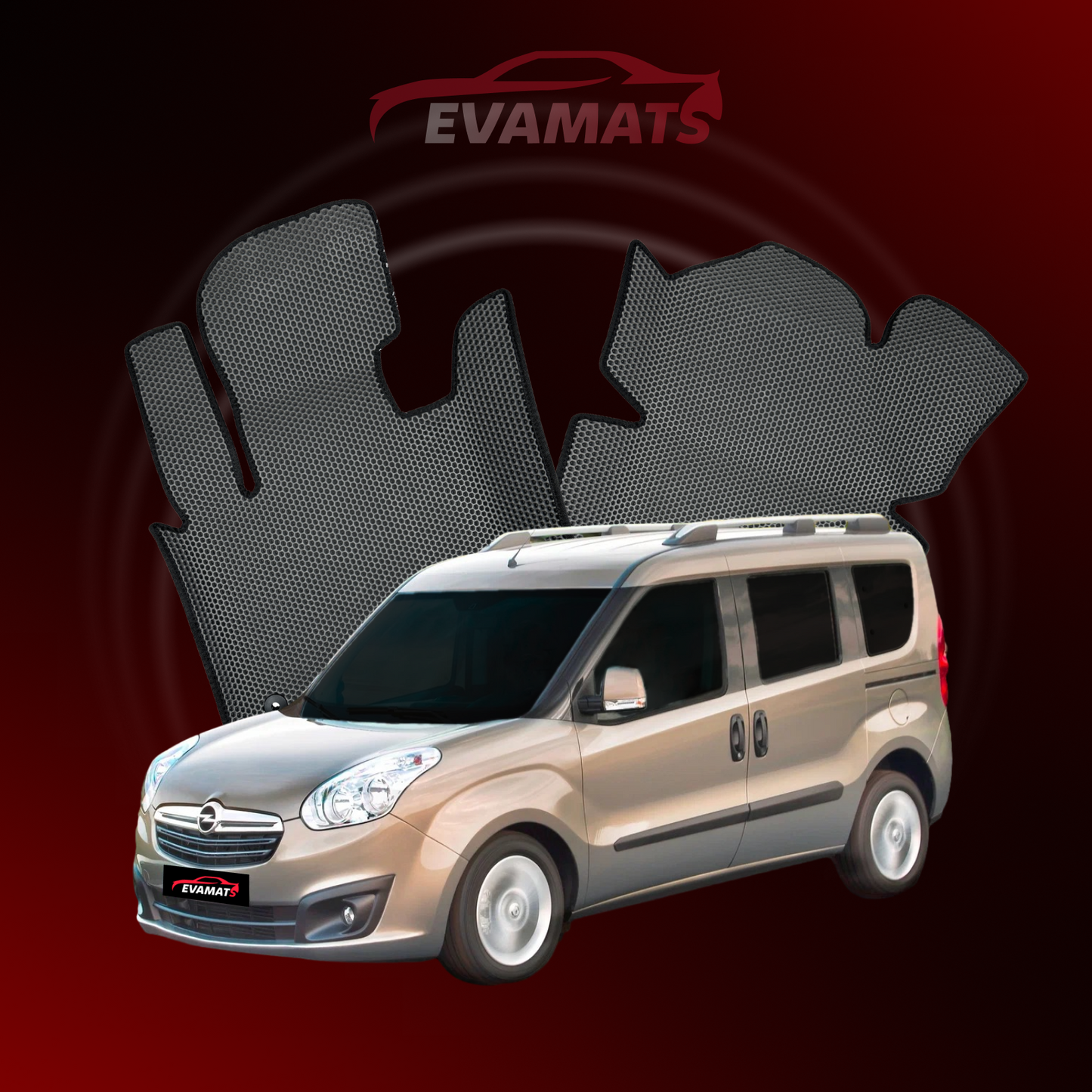 Autokoberce EVAMATS pro Opel Combo D 3 gen 2011-2017 rok MINIVAN SWB