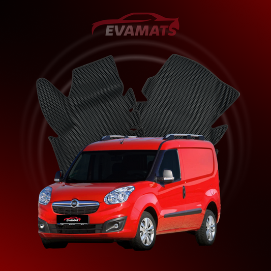 Alfombrillas de coche EVAMATS para Opel Combo D 3ª generación año 2011-2017 FURGONETA SWB