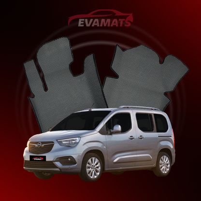 Tappetini per auto EVAMATS per Opel Combo E 4 gen 2018-2025 anno MINIVAN