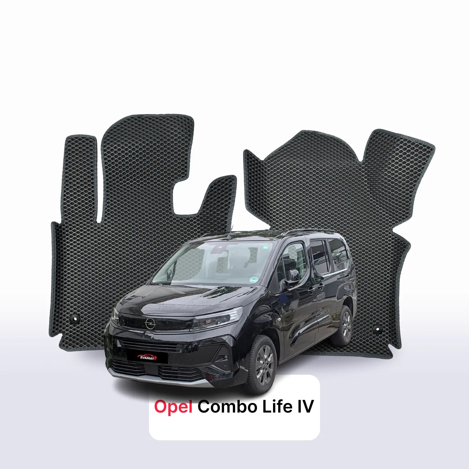 Car mats EVA for Opel Combo Life 4 gen 2018-2027 year MINIVAN