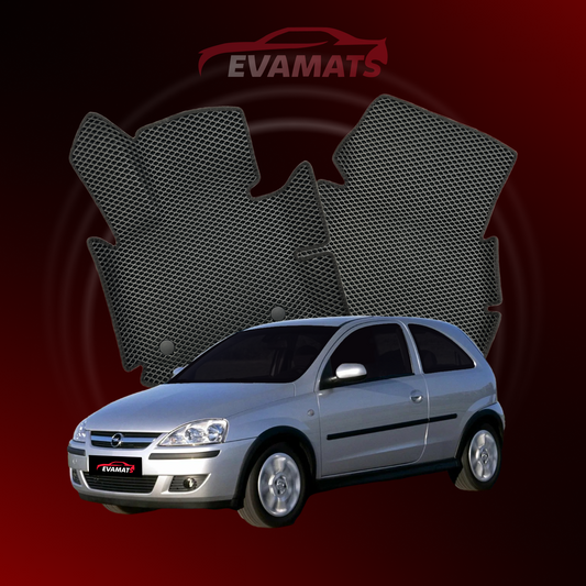 Fußmatten EVAMATS für Opel Corsa C 3. Generation 2000–2006, Schrägheck, 3-türig