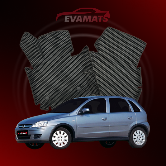 Alfombrillas de coche EVAMATS para Opel Corsa C 3ª generación año 2000-2006 HATCHBACK 5 puertas