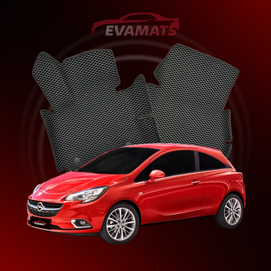 Car mats EVAMATS for Opel Corsa E 5 gen 2014-2019 year HATCHBACK 3 door