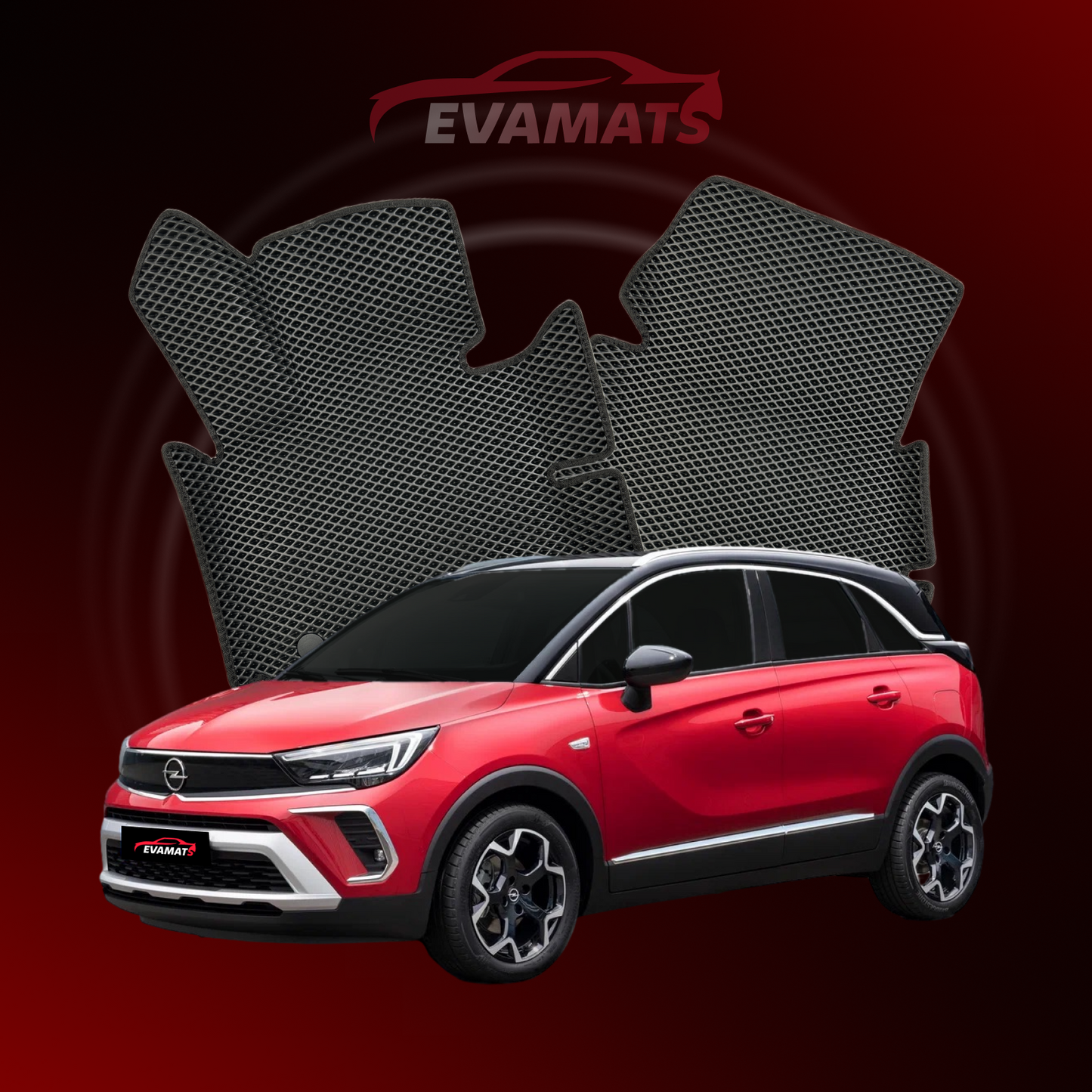 Autokoberce EVAMATS pro SUV Opel Crossland X 1 gen 2017-2025