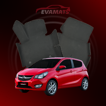 Car mats EVAMATS for Opel Karl 1 gen 2015-2019 year HATCHBACK 5 door