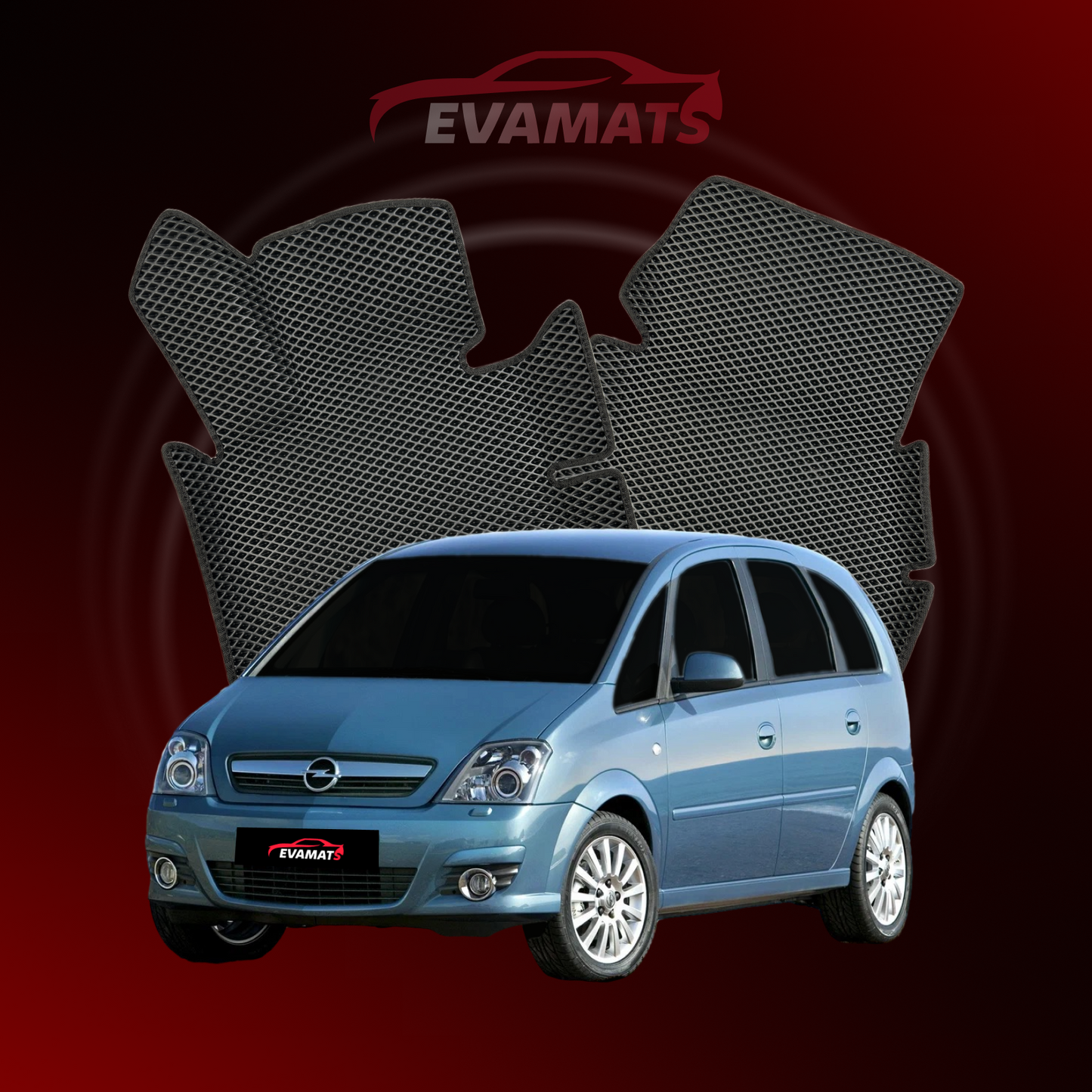 Tapis de voiture EVAMATS pour Opel Meriva A 1 génération 2003-2010 année MINIVAN