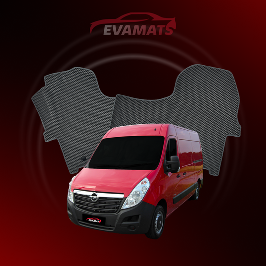 Tappetini per auto EVAMATS per Opel Movano B 2 gen 2010-2022 anno BUS