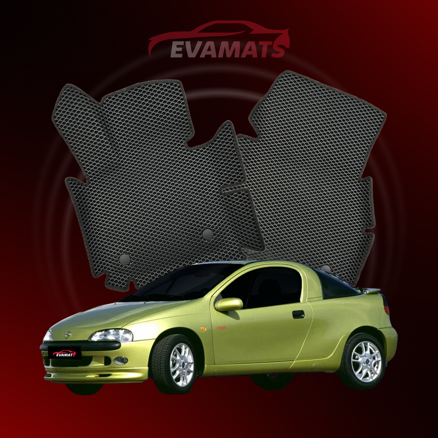 Car mats EVAMATS for Opel Tigra A 1 gen 1994-2001 year COUPE