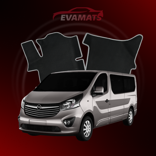 Autokoberce EVAMATS pre Opel Vivaro B 2 gen 2014-2019 ročník MINIVAN LONG