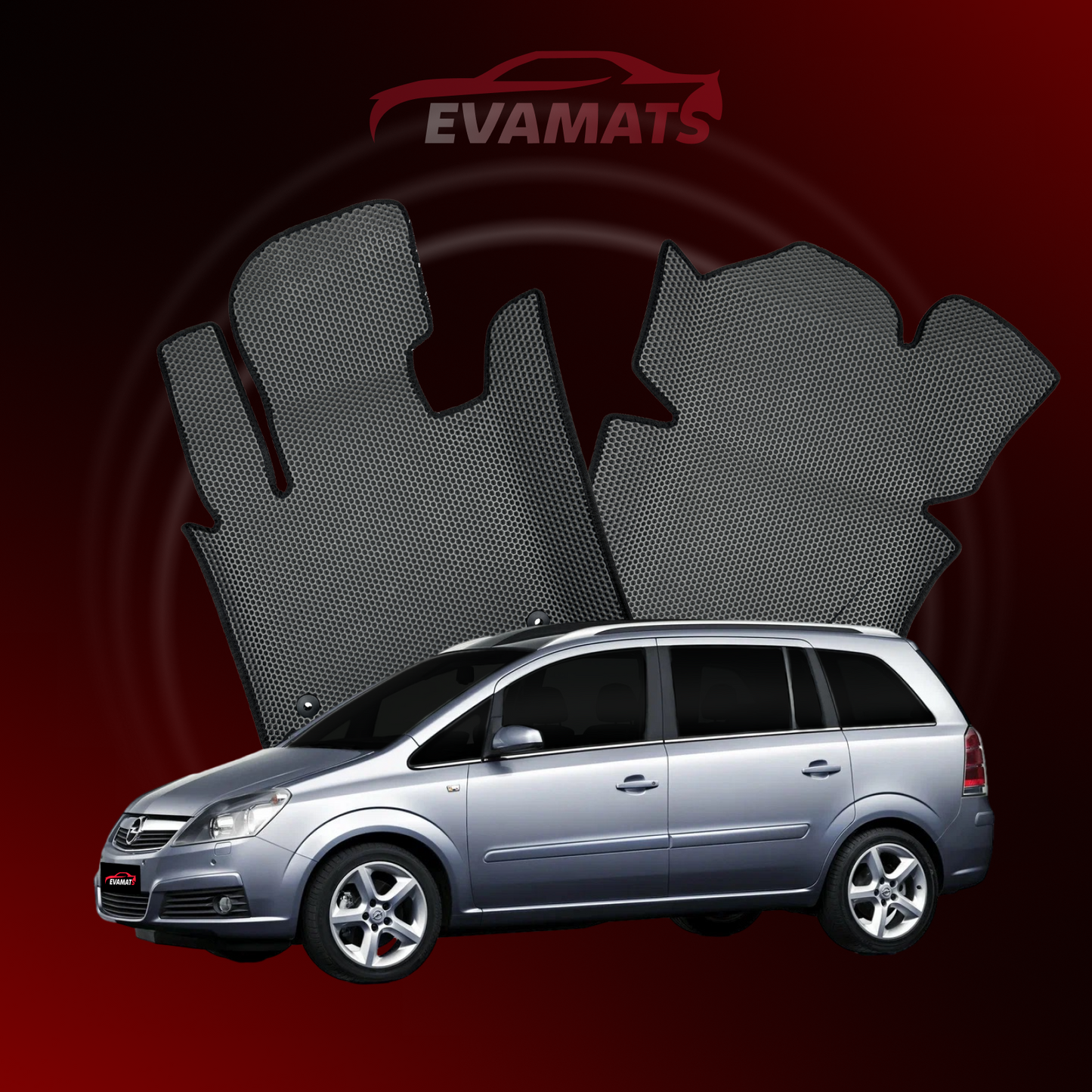 Fußmatten EVAMATS für Opel Zafira B 2 Gen 2005-2014 Jahr MINIVAN