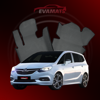 Tappetini per auto EVAMATS per Opel Zafira C 3 gen 2011-2019 anno MINIVAN