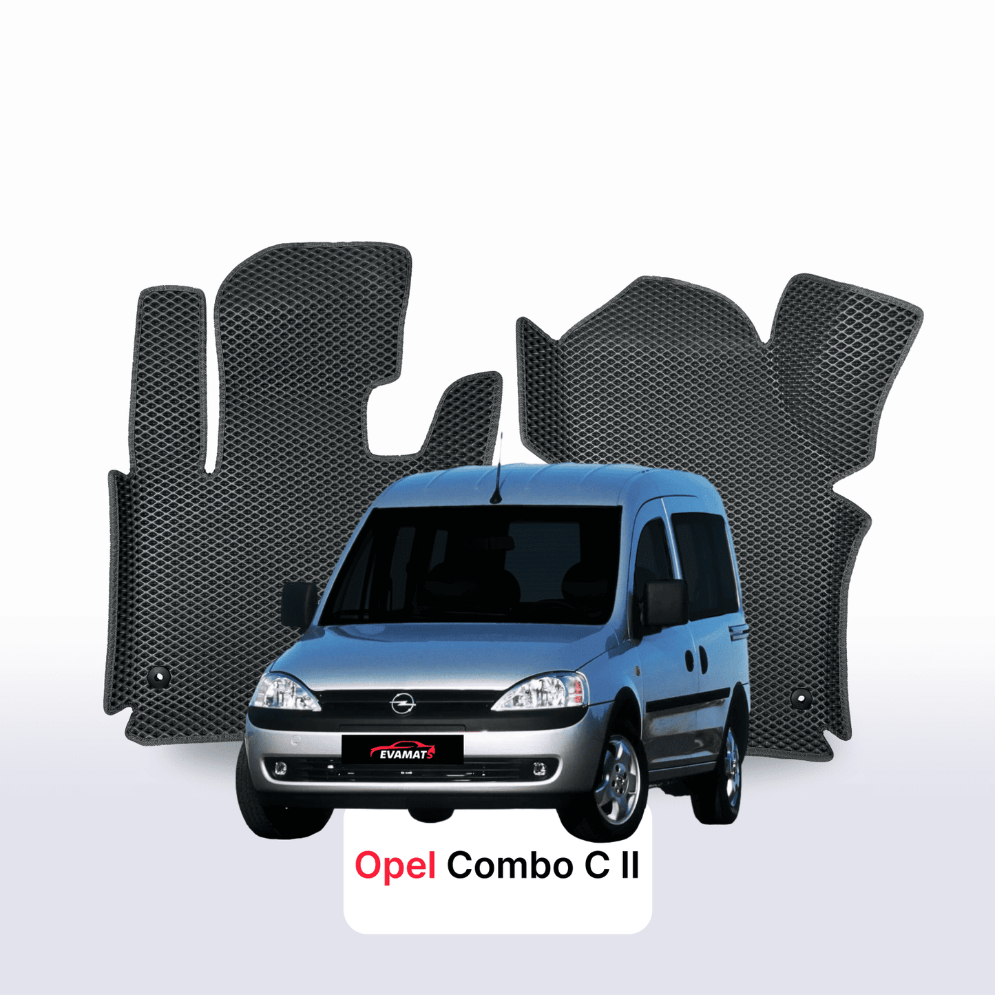 Car mats EVAMATS for Opel Combo C 2 gen 2001-2011 year MINIVAN