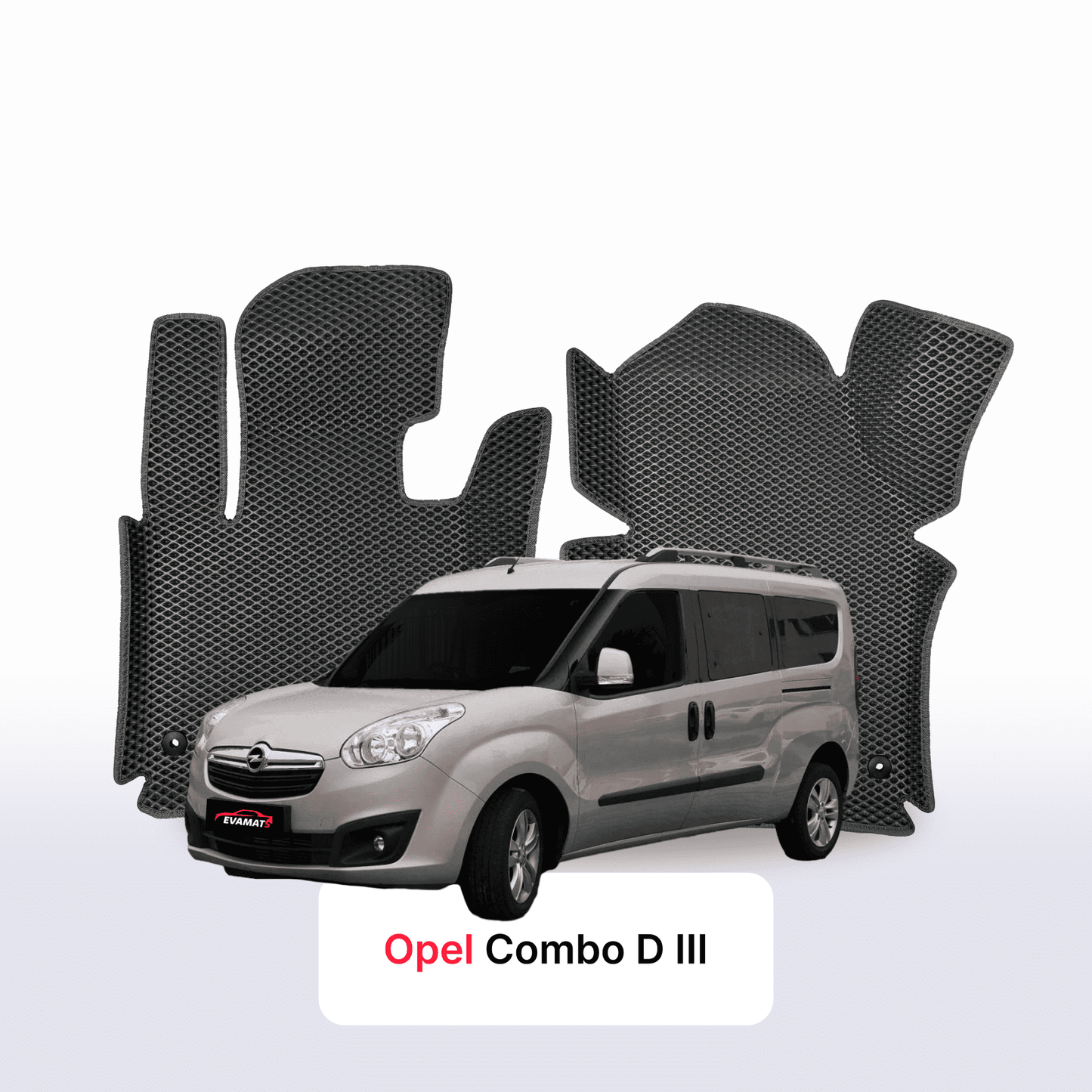 Car mats EVAMATS for Opel Combo D 3 gen 2011-2017 year MINIVAN LWB
