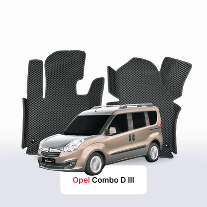Car mats EVAMATS for Opel Combo D 3 gen 2011-2017 year MINIVAN SWB