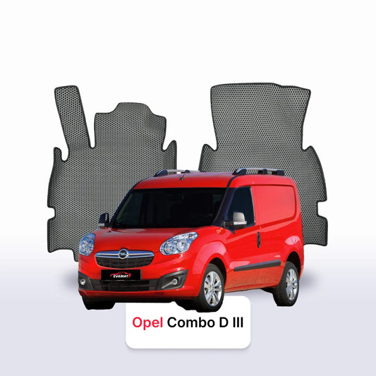 Car mats EVAMATS for Opel Combo D 3 gen 2011-2017 year VAN SWB
