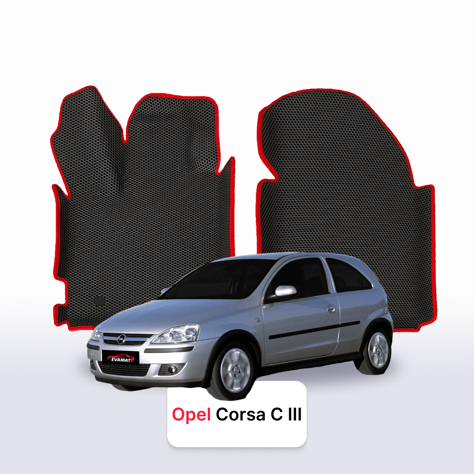 Car mats EVA for Opel Corsa C 3 gen 2000-2006 year HATCHBACK 3 door