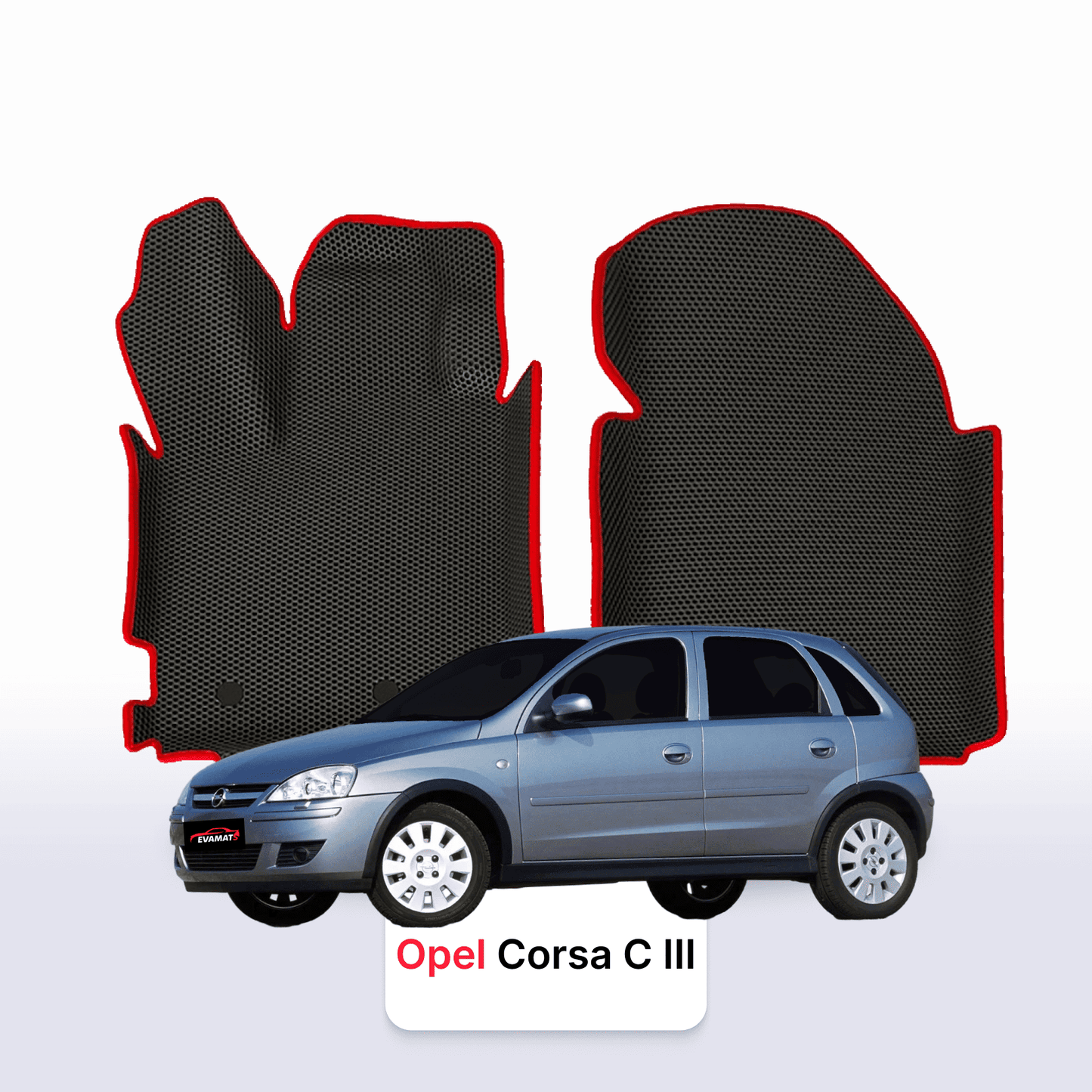 Car mats EVAMATS for Opel Corsa C 3 gen 2000-2006 year HATCHBACK 5 door
